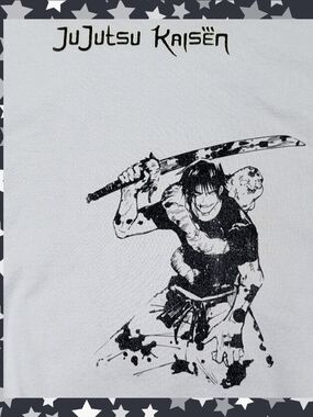 Jujutsu Kaisen Toji Fushiguro Sweater Cream White Size XL